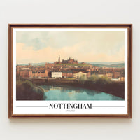 Nottingham Scenic View Urban Cityscape Poster PosterGoat