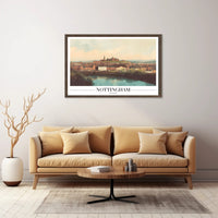 Nottingham Scenic View Urban Cityscape Poster PosterGoat