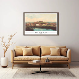 Nottingham Scenic View Urban Cityscape Poster PosterGoat