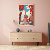 Novosibirsk Cityscape: Russian Architecture Urban or Cityscape Poster PosterGoat