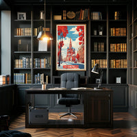 Novosibirsk Cityscape: Russian Architecture Urban or Cityscape Poster PosterGoat