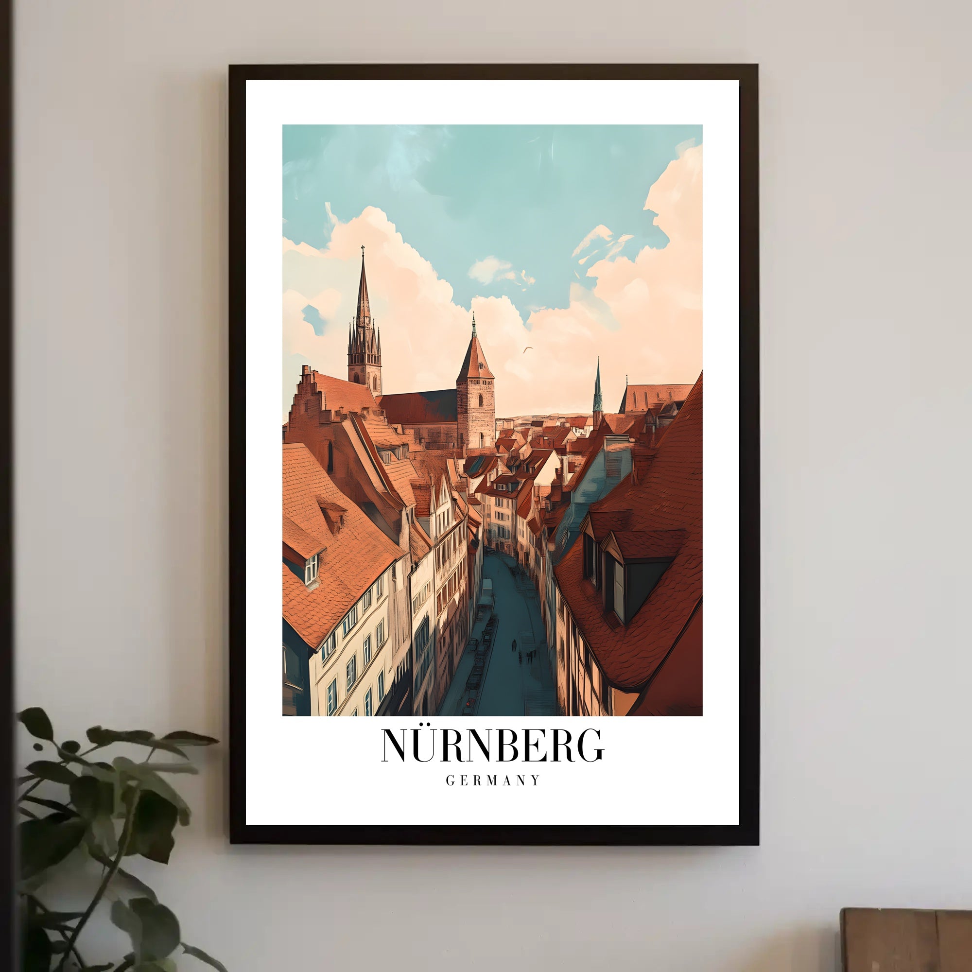 Nürnberg Cityscape Charm: Urban or Cityscape Poster PosterGoat