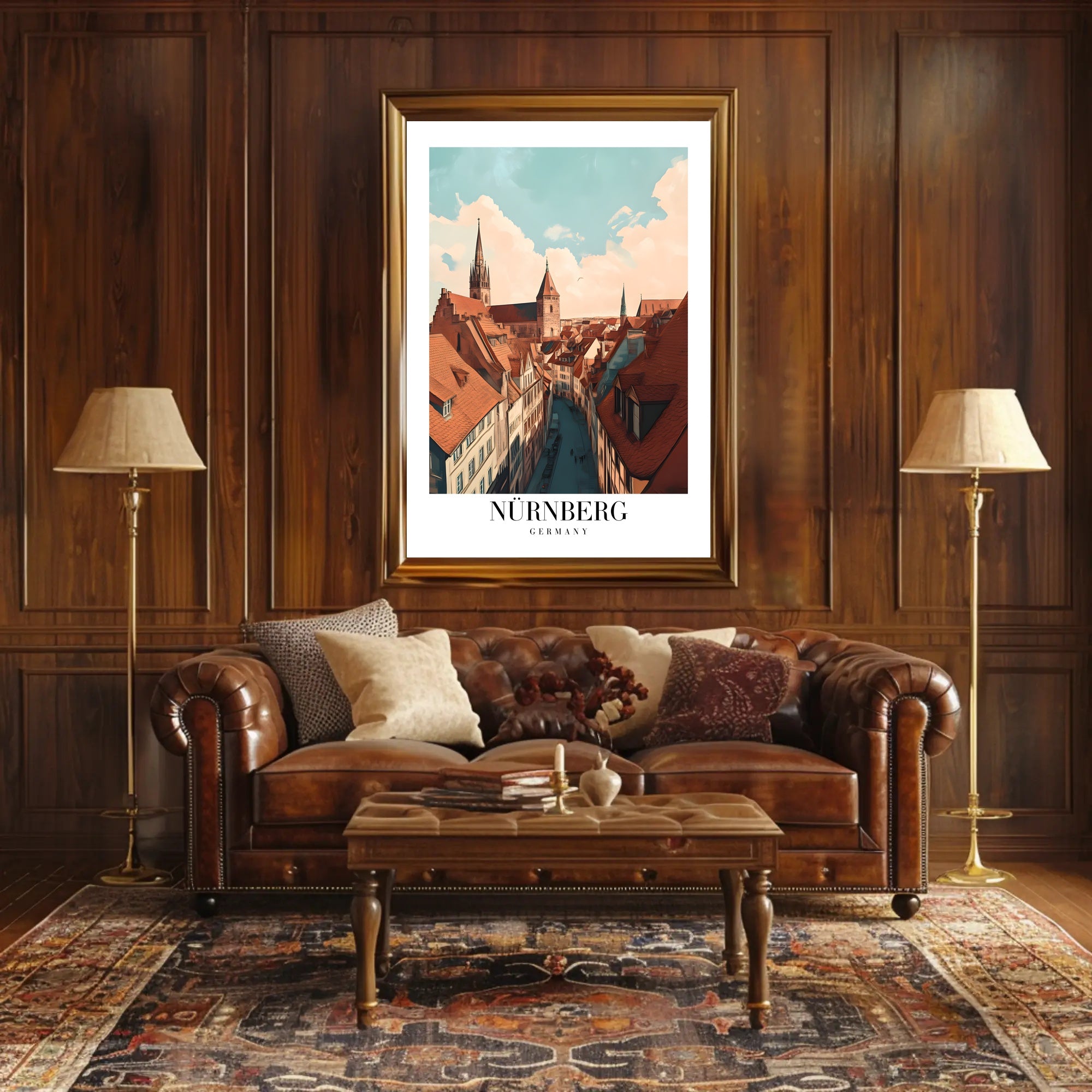 Nürnberg Cityscape Charm: Urban or Cityscape Poster PosterGoat