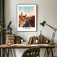 Nürnberg Cityscape Charm: Urban or Cityscape Poster PosterGoat