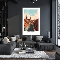 Nürnberg Cityscape Charm: Urban or Cityscape Poster PosterGoat