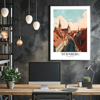 Nürnberg Cityscape Charm: Urban or Cityscape Poster PosterGoat
