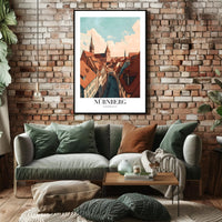 Nürnberg Cityscape Charm: Urban or Cityscape Poster PosterGoat