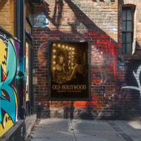 OLD HOLLYWOOD GLAMOUR BEHIND THE SCENES Artistic Poster PosterGoat