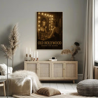 OLD HOLLYWOOD GLAMOUR BEHIND THE SCENES Artistic Poster PosterGoat