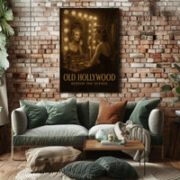 OLD HOLLYWOOD GLAMOUR BEHIND THE SCENES Artistic Poster PosterGoat