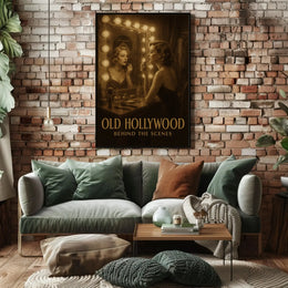 OLD HOLLYWOOD GLAMOUR BEHIND THE SCENES Artistic Poster PosterGoat