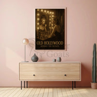 OLD HOLLYWOOD GLAMOUR BEHIND THE SCENES Artistic Poster PosterGoat