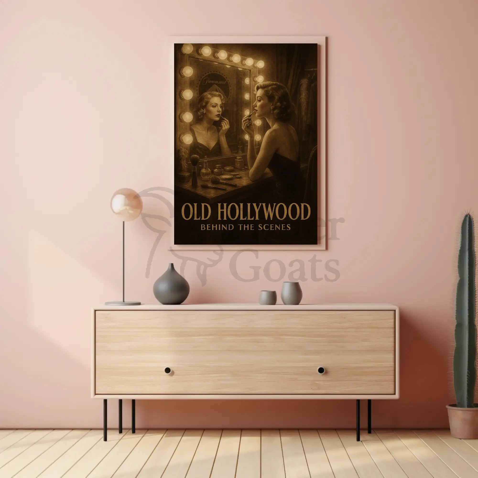 OLD HOLLYWOOD GLAMOUR BEHIND THE SCENES Artistic Poster PosterGoat