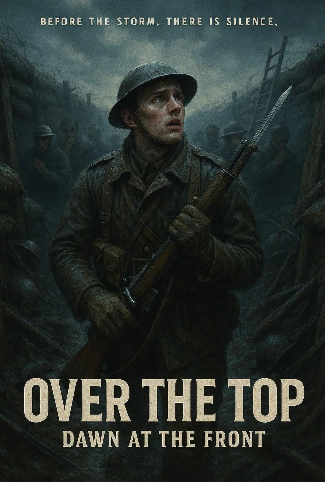 OVER THE TOP: Emotional World War I Military Recruitment Poster PosterGoat