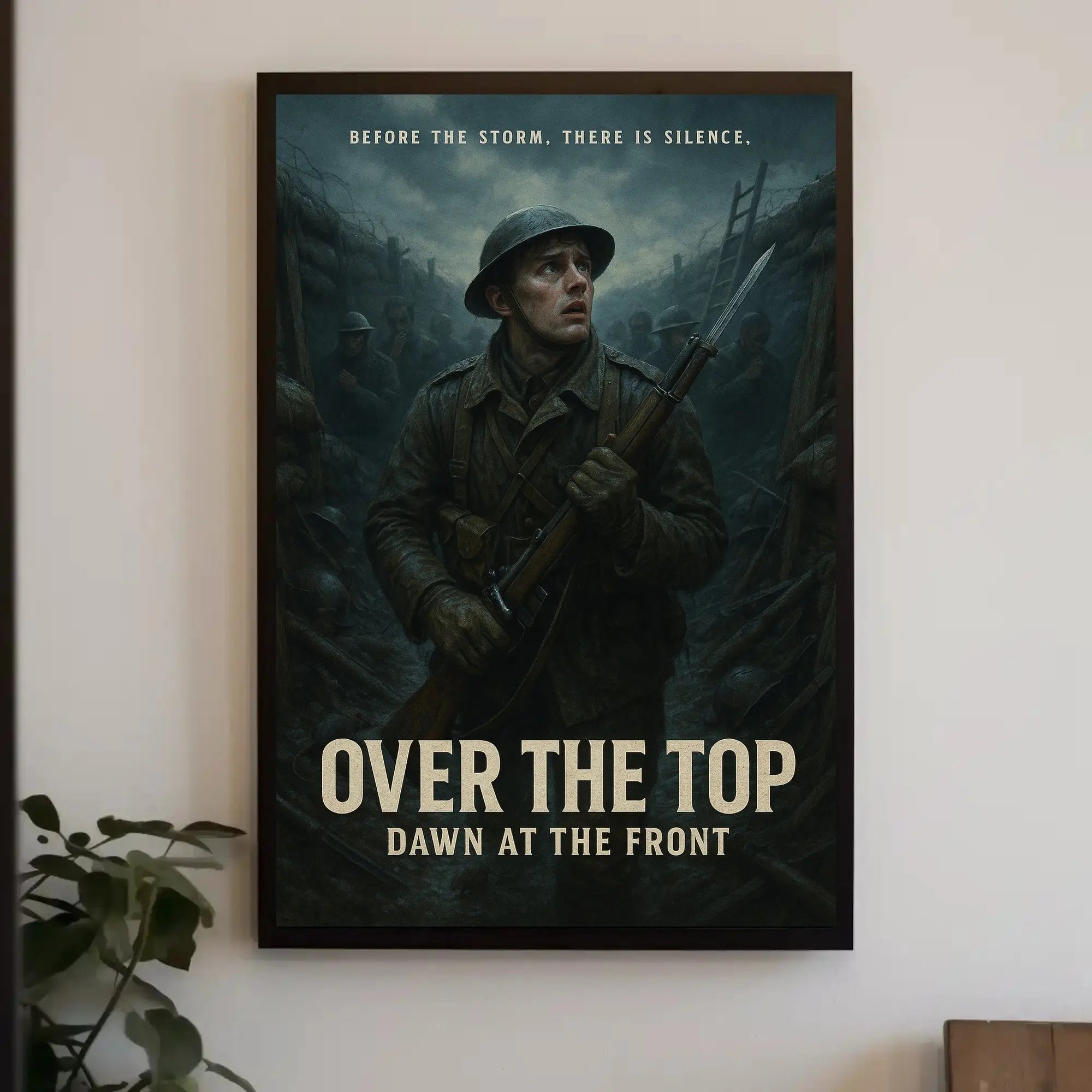 OVER THE TOP: Emotional World War I Military Recruitment Poster PosterGoat