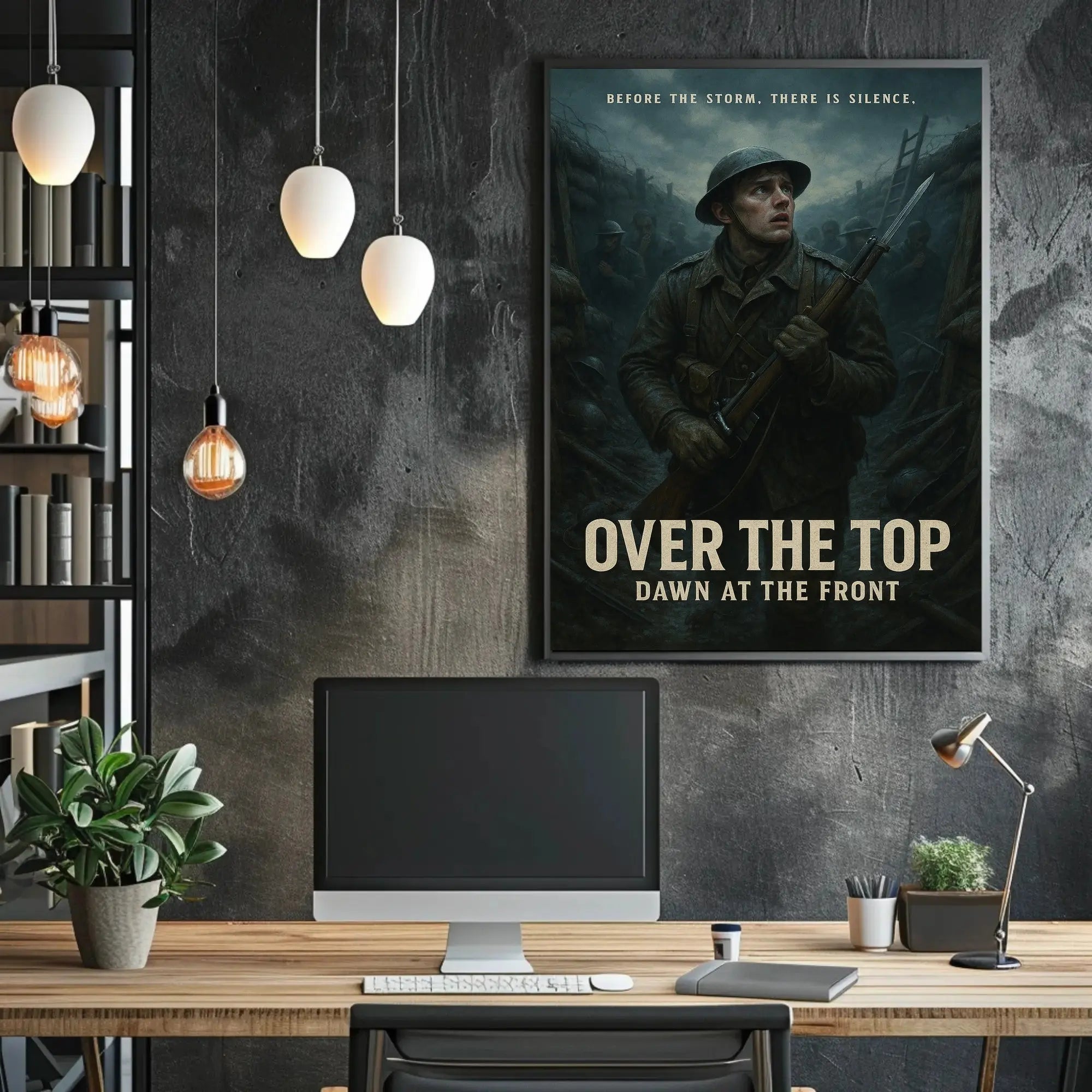 OVER THE TOP: Emotional World War I Military Recruitment Poster PosterGoat