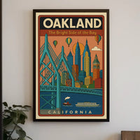 Oakland's Vibrant Charm Travel Poster PosterGoat