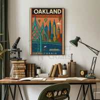 Oakland's Vibrant Charm Travel Poster PosterGoat