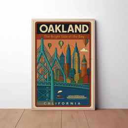 Oakland's Vibrant Charm Travel Poster PosterGoat