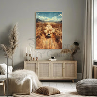 Off-Road Adventure in Desert Scene Sports Poster PosterGoat