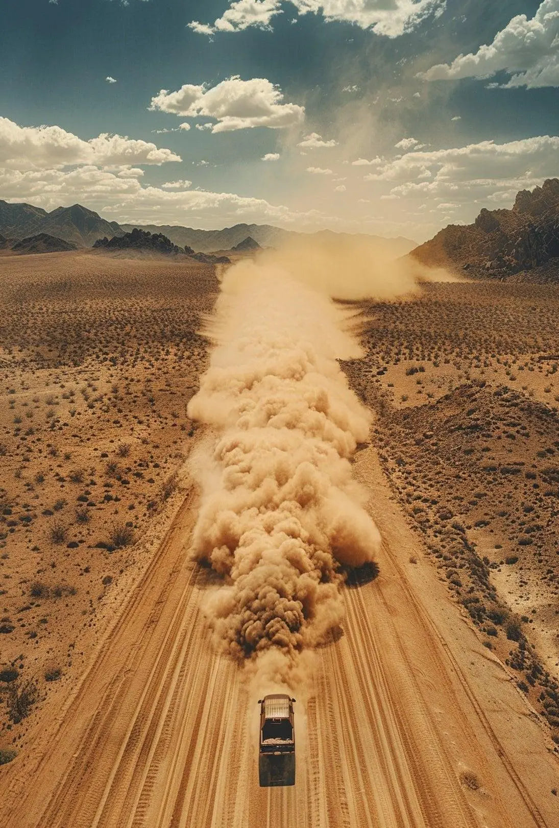 Off-Road Desert Adventure Dynamic Travel Poster PosterGoat