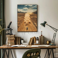 Off-Road Desert Adventure Dynamic Travel Poster PosterGoat