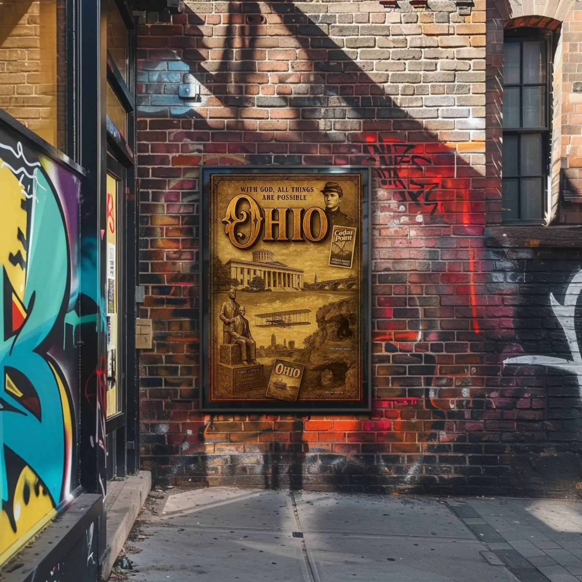 Ohio Heritage Celebrated in Vintage Cultural or Heritage Poster PosterGoat
