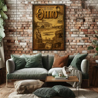 Ohio Heritage Celebrated in Vintage Cultural or Heritage Poster PosterGoat