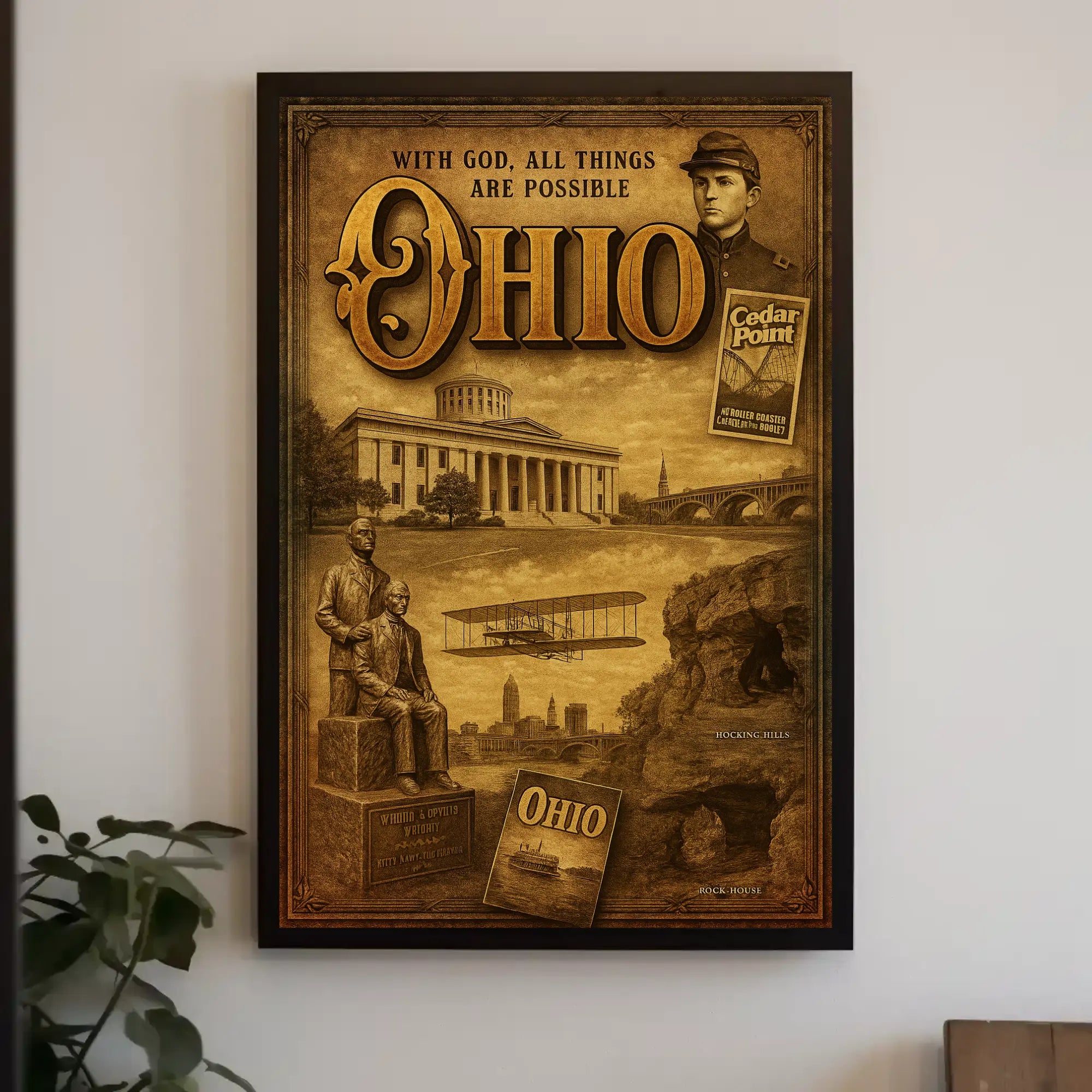 Ohio Heritage Celebrated in Vintage Cultural or Heritage Poster PosterGoat