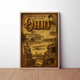 Ohio Heritage Celebrated in Vintage Cultural or Heritage Poster PosterGoat