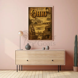 Ohio Heritage Celebrated in Vintage Cultural or Heritage Poster PosterGoat