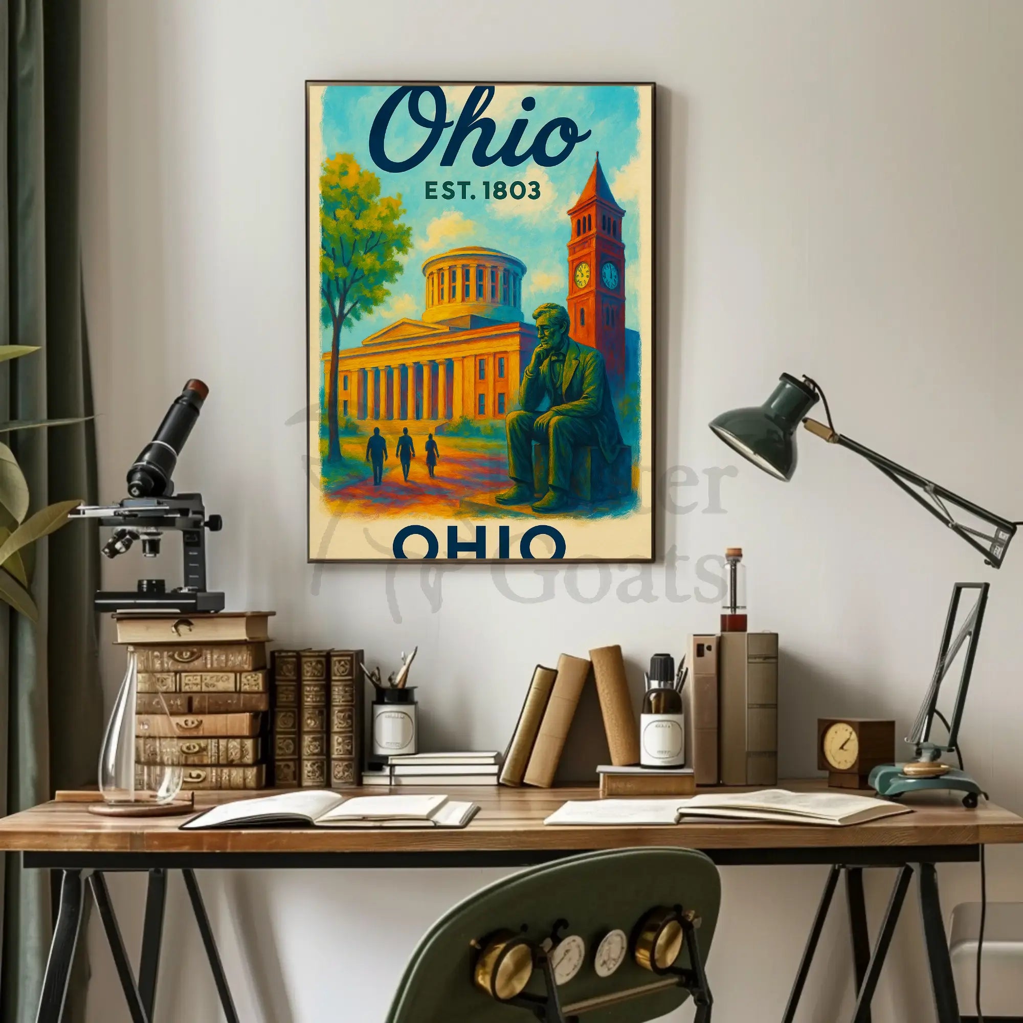Ohio Heritage Pride Historical or Presidential Poster PosterGoat