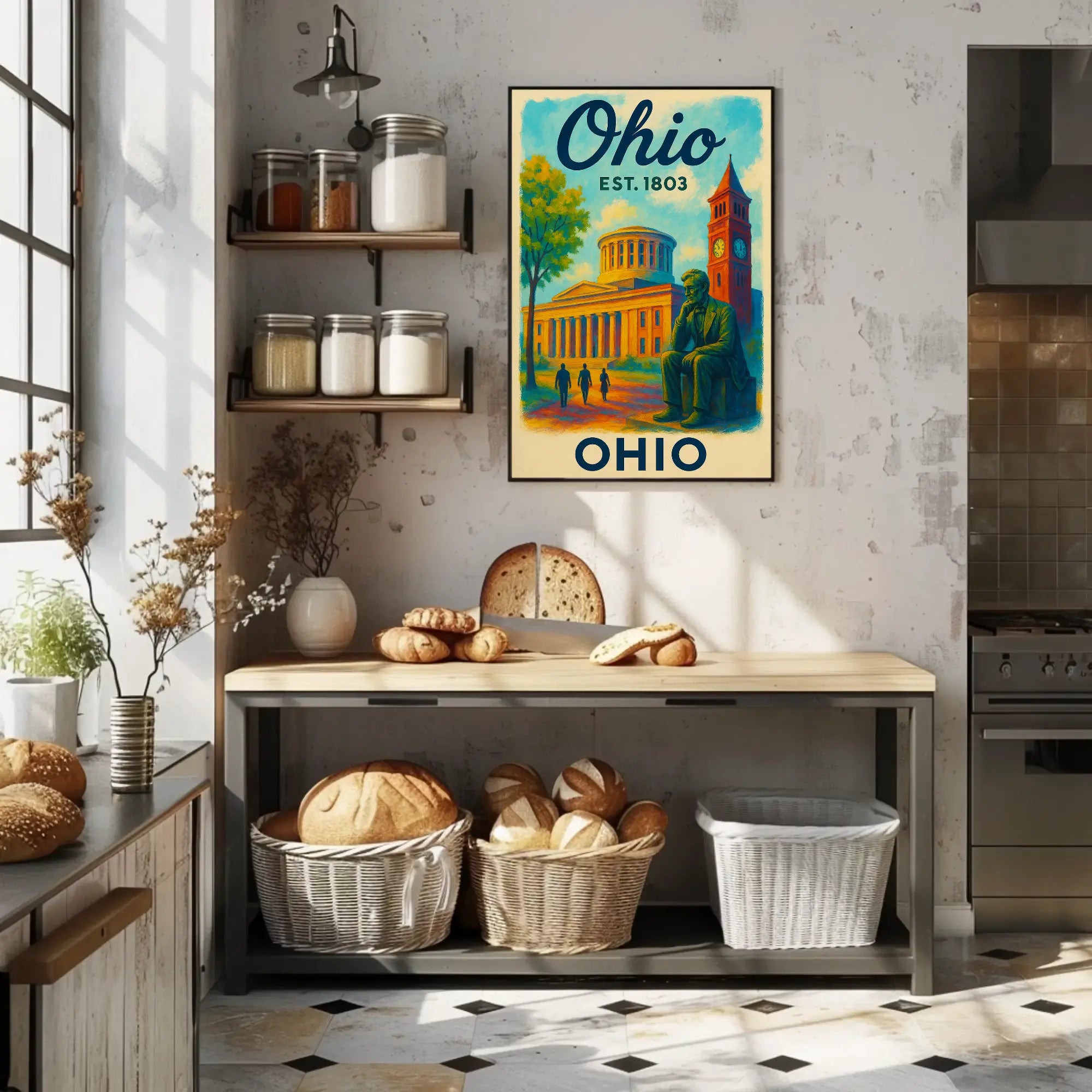 Ohio Heritage Pride Historical or Presidential Poster PosterGoat