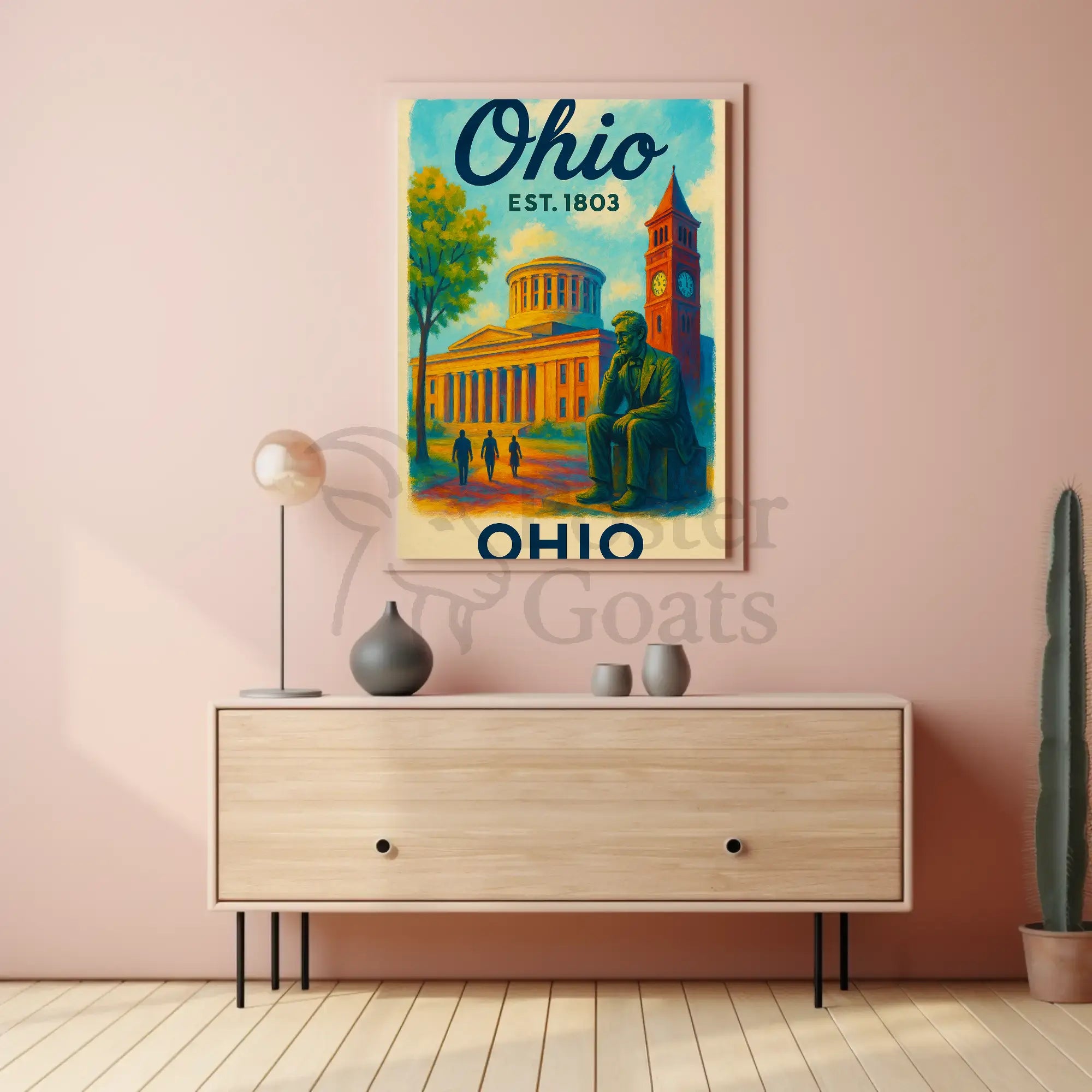 Ohio Heritage Pride Historical or Presidential Poster PosterGoat