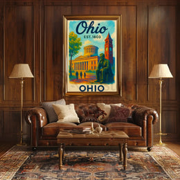 Ohio Heritage Pride Historical or Presidential Poster PosterGoat