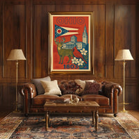 Ohio Heritage Vintage Art Poster Cultural or Heritage Poster PosterGoat