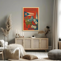 Ohio Heritage Vintage Art Poster Cultural or Heritage Poster PosterGoat
