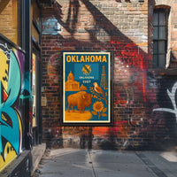 Oklahoma Statehood 1907 Vintage Poster Celebrating Heritage and Culture PosterGoat