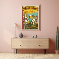 Oktoberfest Celebration Vintage German Art Cultural Poster PosterGoat
