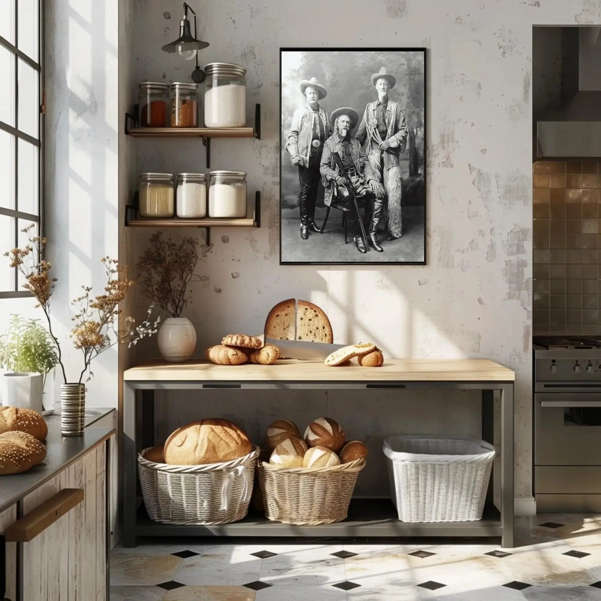 Old West Cowboy Trio Heritage Poster Wall Art Decor PosterGoat