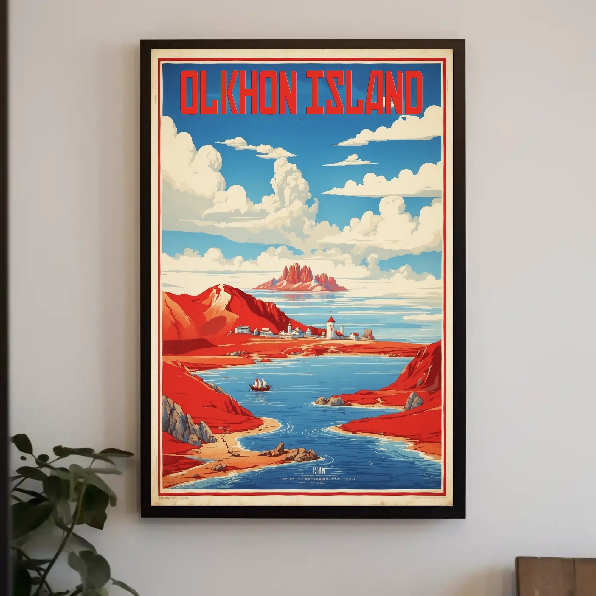 Olkhon Island Scenic Travel Poster PosterGoat
