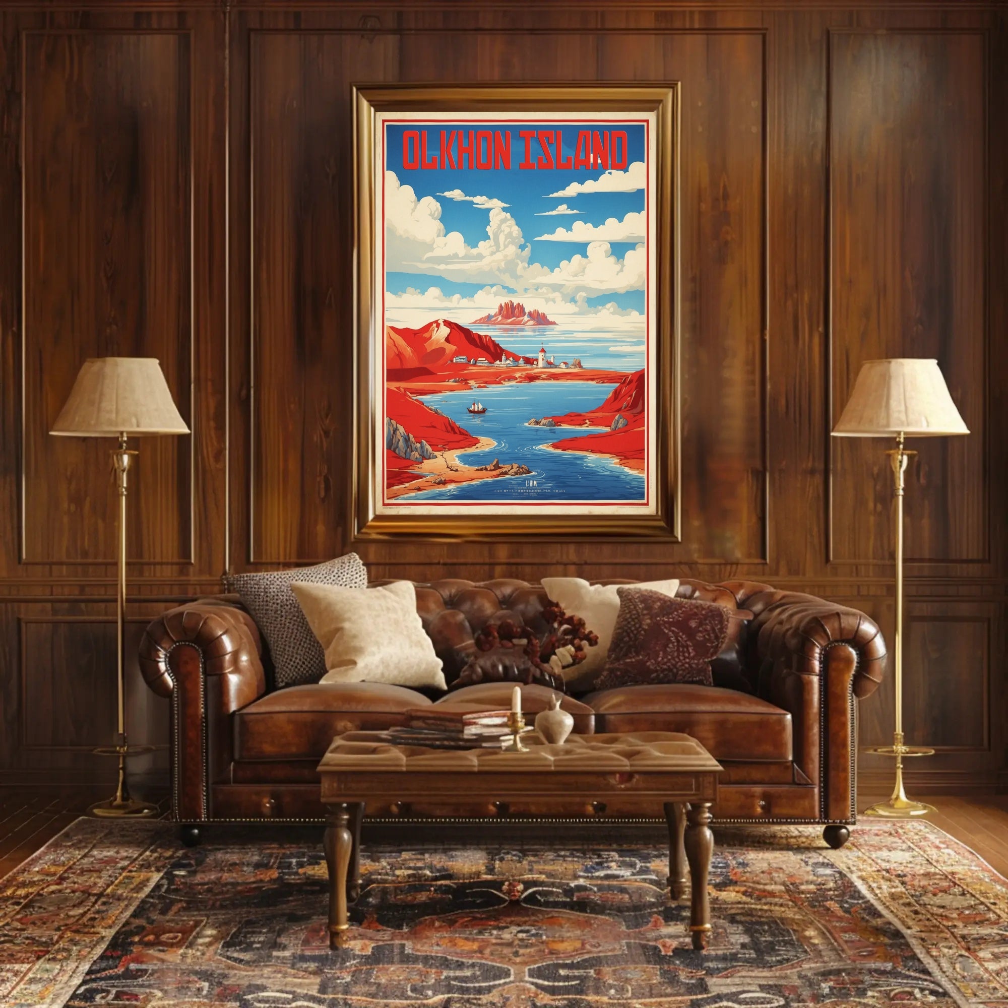Olkhon Island Scenic Travel Poster PosterGoat