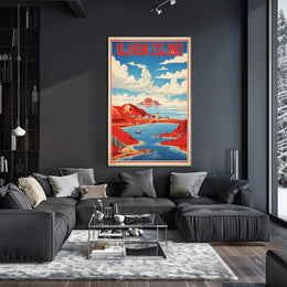 Olkhon Island Scenic Travel Poster PosterGoat