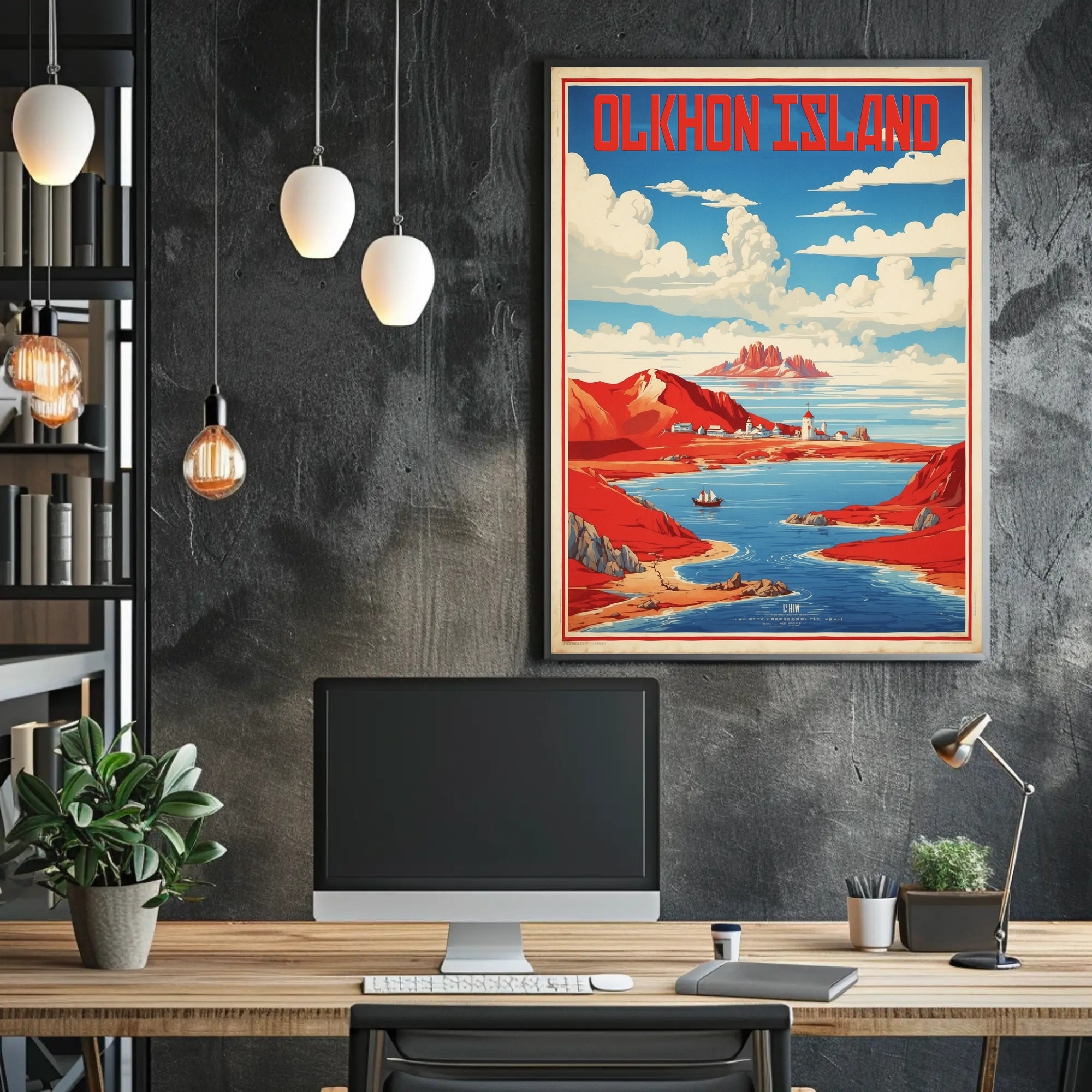 Olkhon Island Scenic Travel Poster PosterGoat