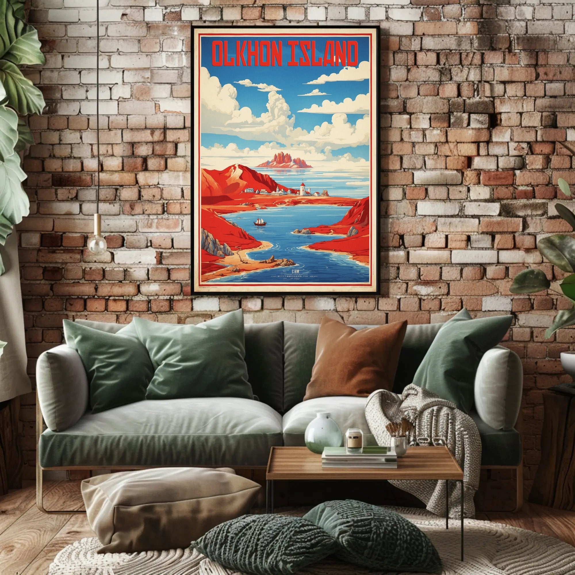 Olkhon Island Scenic Travel Poster PosterGoat
