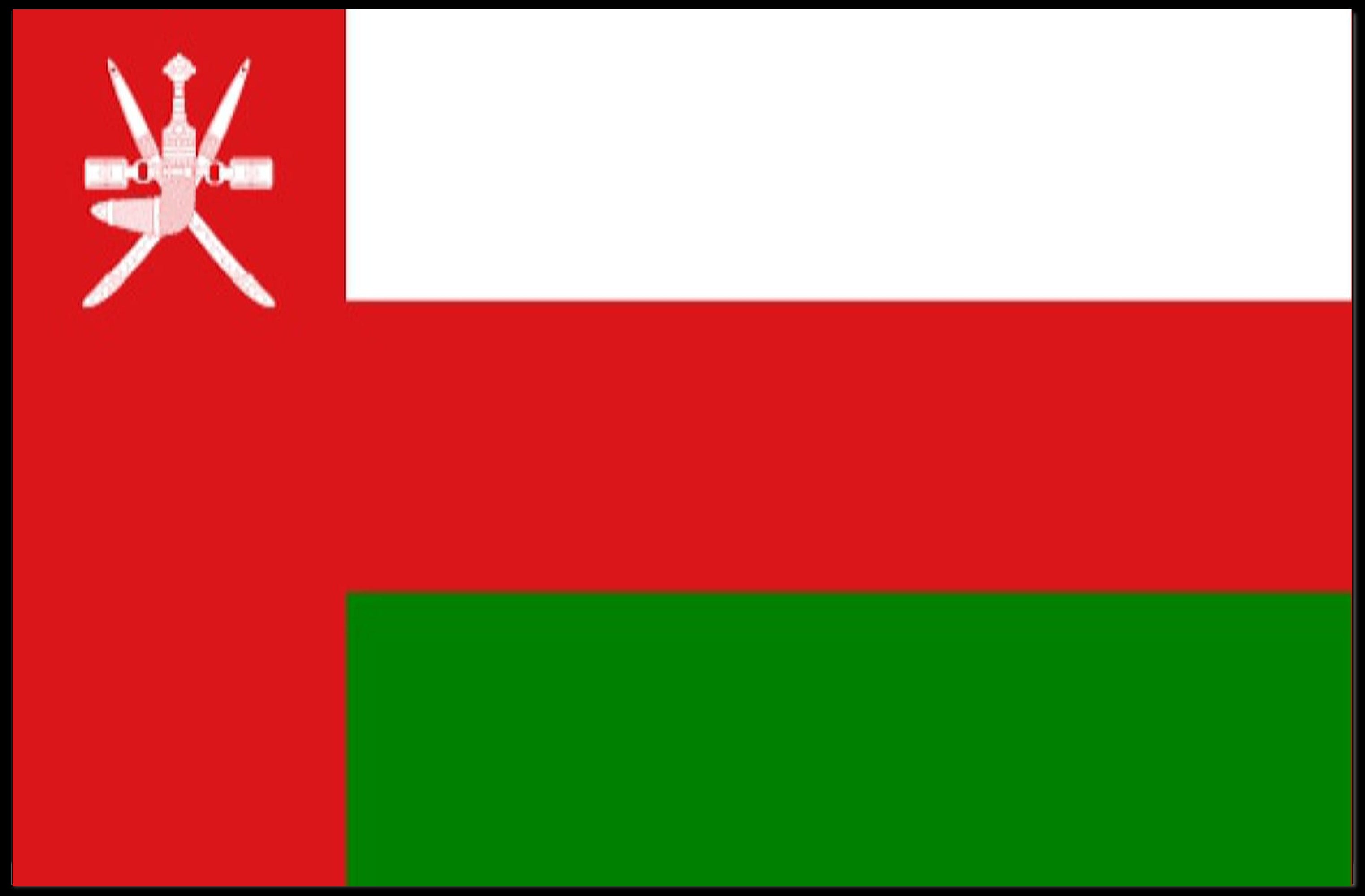 Omani Flag National Pride Country Flag Poster PosterGoat