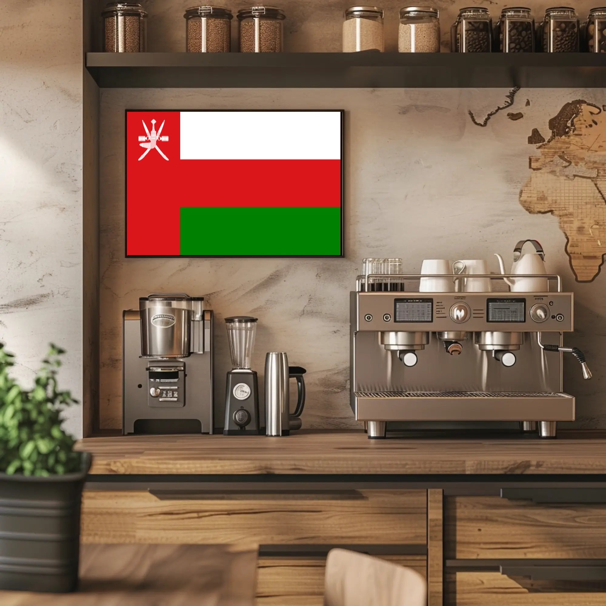 Omani Flag National Pride Country Flag Poster PosterGoat