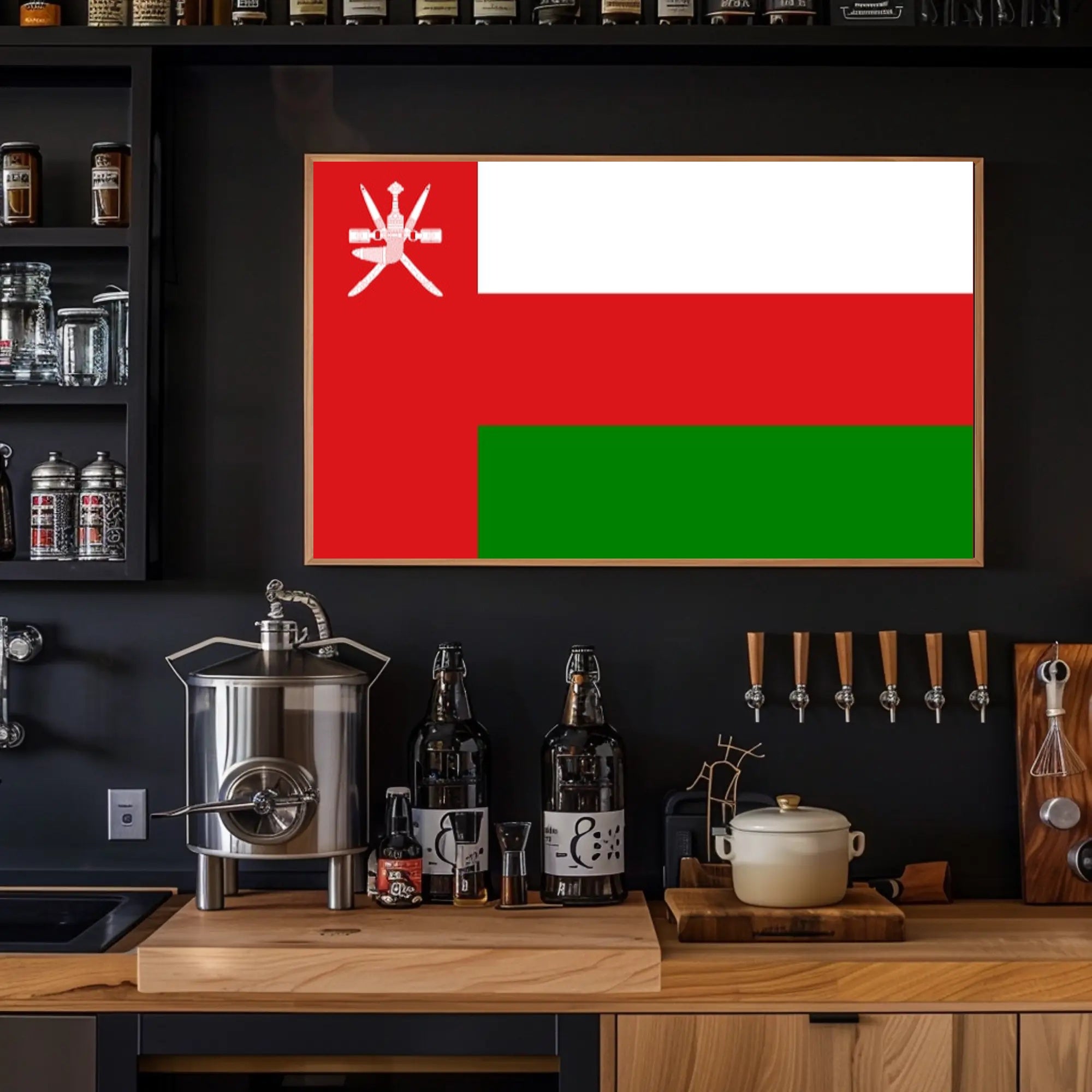 Omani Flag National Pride Country Flag Poster PosterGoat