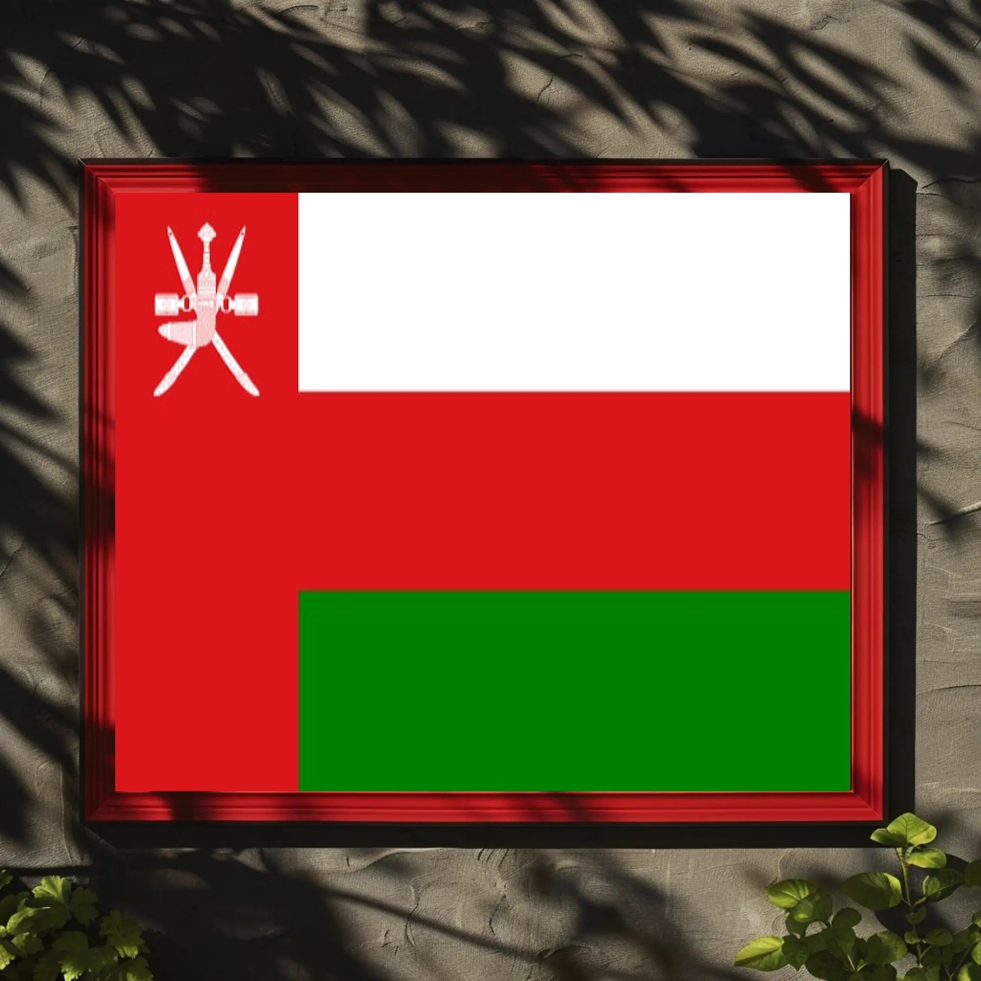 Omani Flag National Pride Country Flag Poster PosterGoat