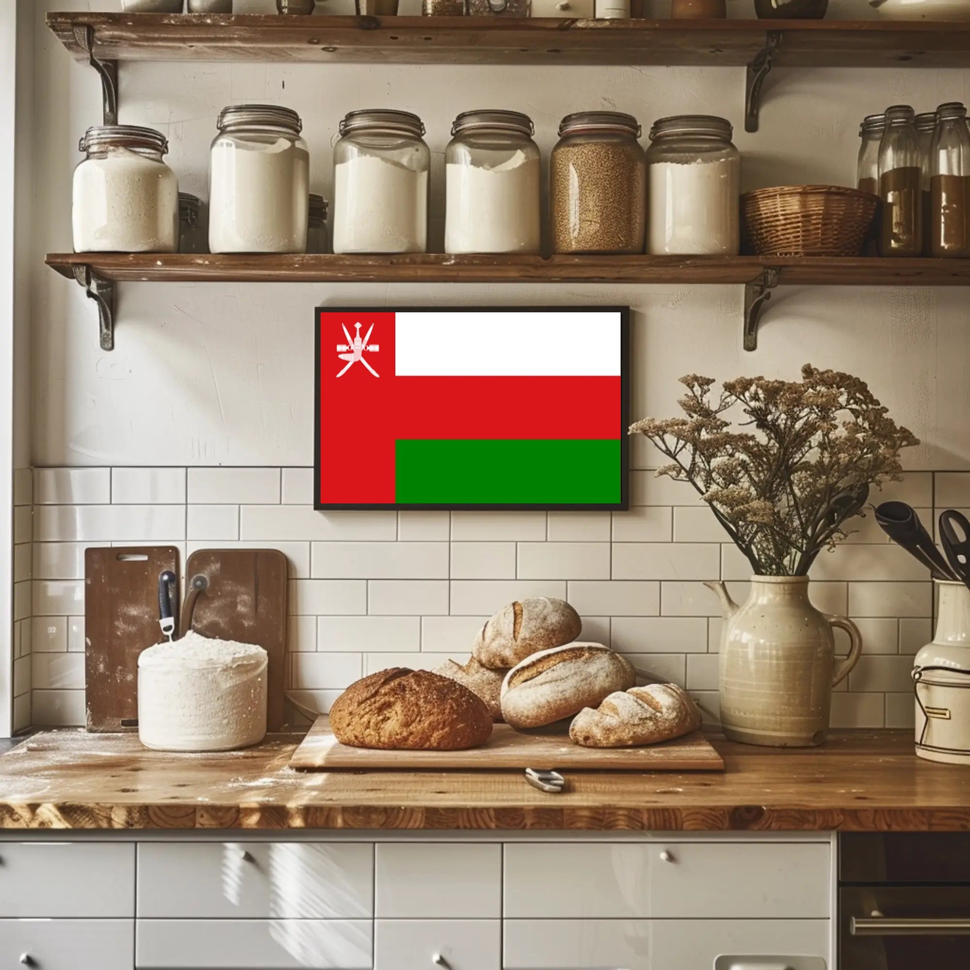 Omani Flag National Pride Country Flag Poster PosterGoat
